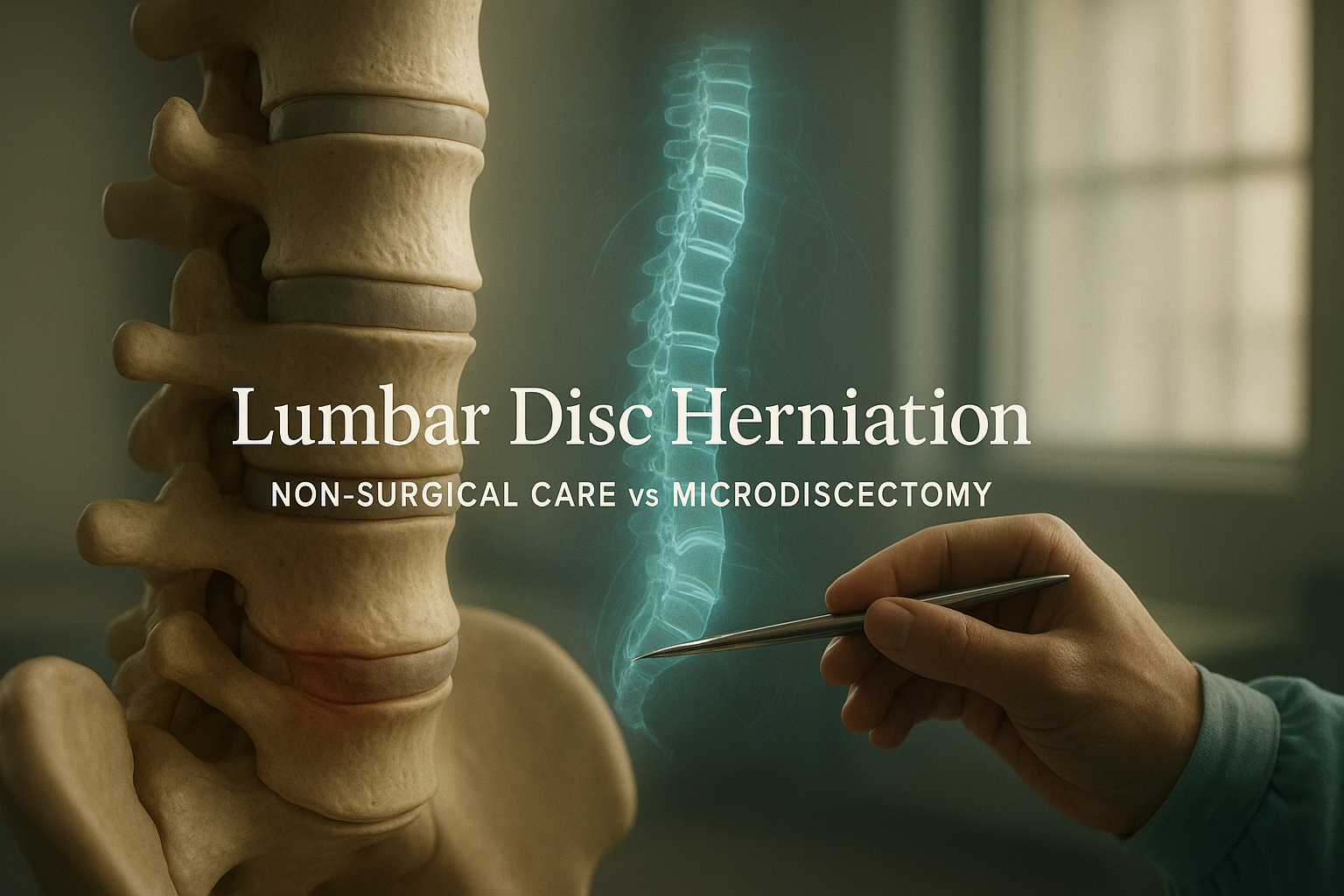 Lumbar Disc Herniation: Non-Surgical Care vs Microdiscectomy