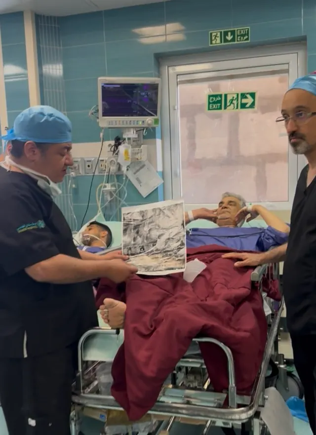 Post-operative MRI review with patient